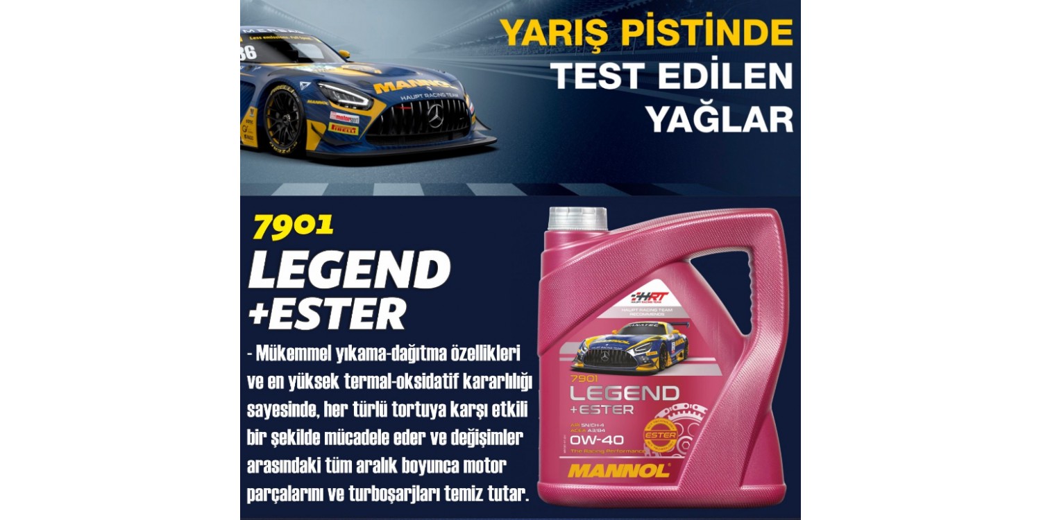 7901 MANNOL LEGEND + ESTER 0W-40 (4 LT) MOTOR YAĞI