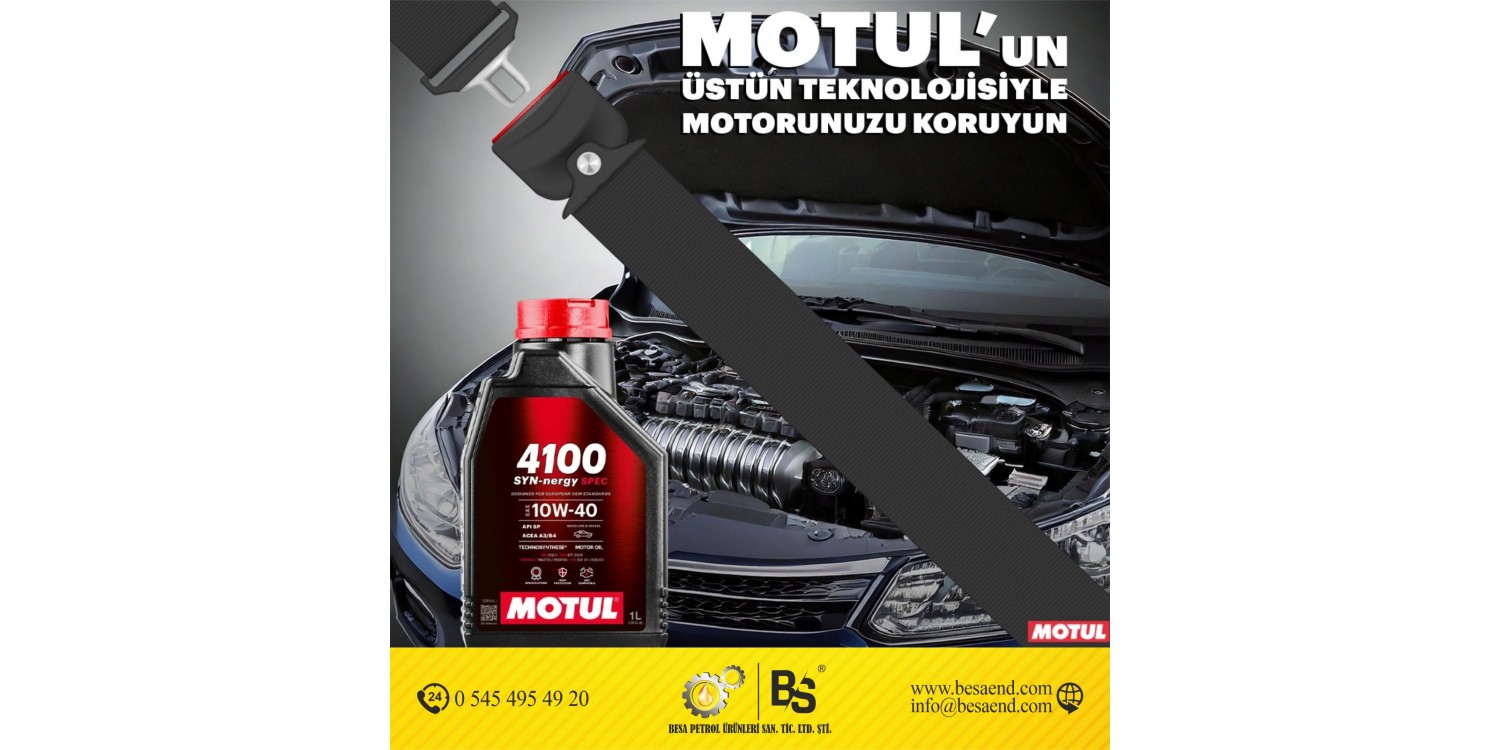 MOTUL 4100 SYN-NERGY SPEC 10W40 (4 LT) MOTOR YAĞI