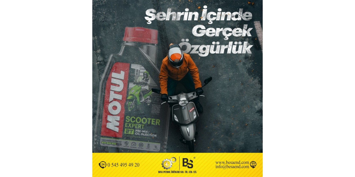 MOTUL SCOOTER EXPERT 4T 10W40 MB (1 LT) MOTOR YAĞI